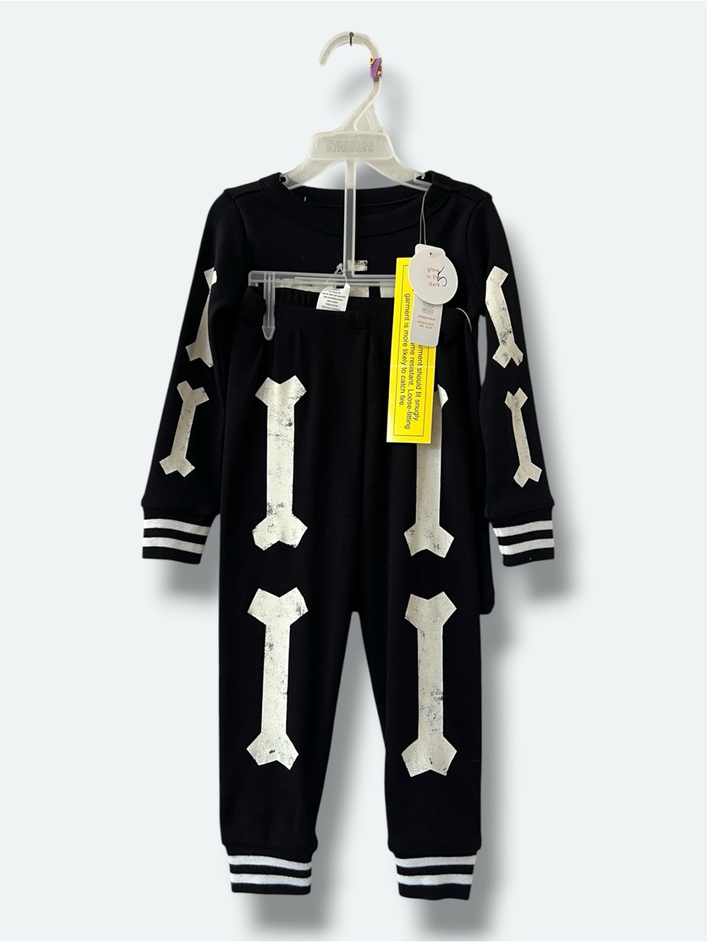 Gymboree Boys 2T Glow in the Dark Skeleton Halloween Pajama Set NWT Cotton